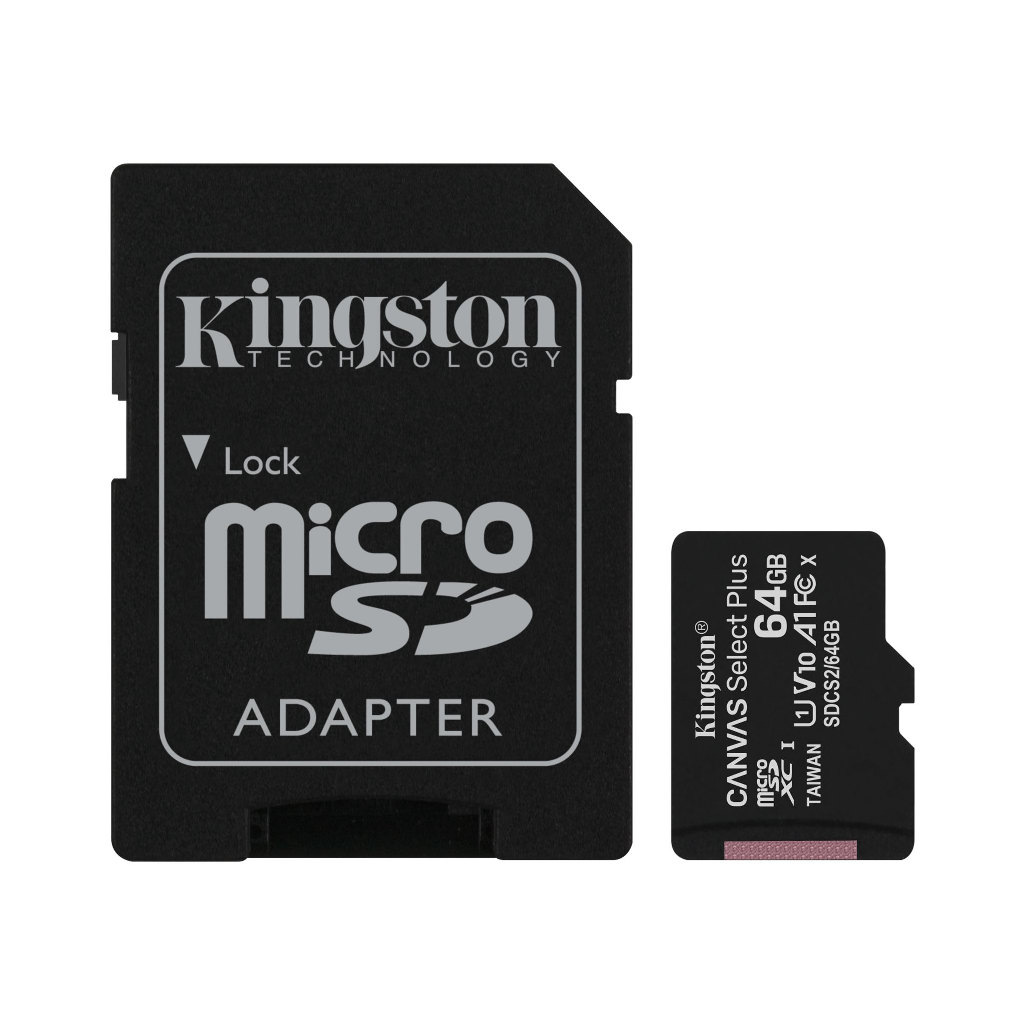 Levně KINGSTON 64GB microSDXC CANVAS Plus Memory Card 100MB read - UHS-I class 10 Gen 3