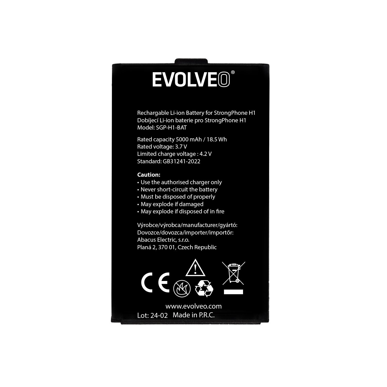 EVOLVEO orig. baterie 5000 mAh pro StrongPhone H1
