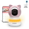 EVOLVEO Baby Monitor LUX- Chytrá 360° videochůvička s nočním viděním, detekcí pláče a pohybu, růžová