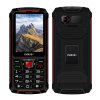 !ROZBALENO! EVOLVEO StrongPhone W4, vodotěsný odolný Dual SIM telefon, černo-červená