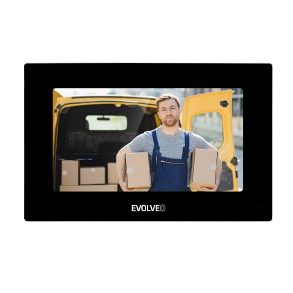 EVOLVEO DoorPhone AP1 AP2- hosszabbító monitor kétvezetékes videotelefon rendszerekhez, fekete színben