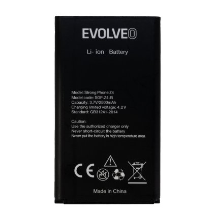 EVOLVEO StrongPhone Z4/W4, eredeti akkumulátor, 2500 mAh