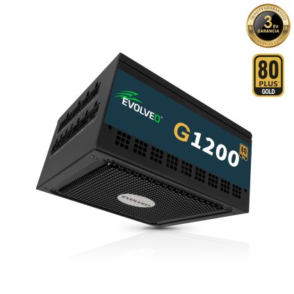 EVOLVEO G1200 zdroj 1200W, 80+ GOLD, ATX 3.1, aPFC, 140 mm ventilátor, záruka 3 roky, čený