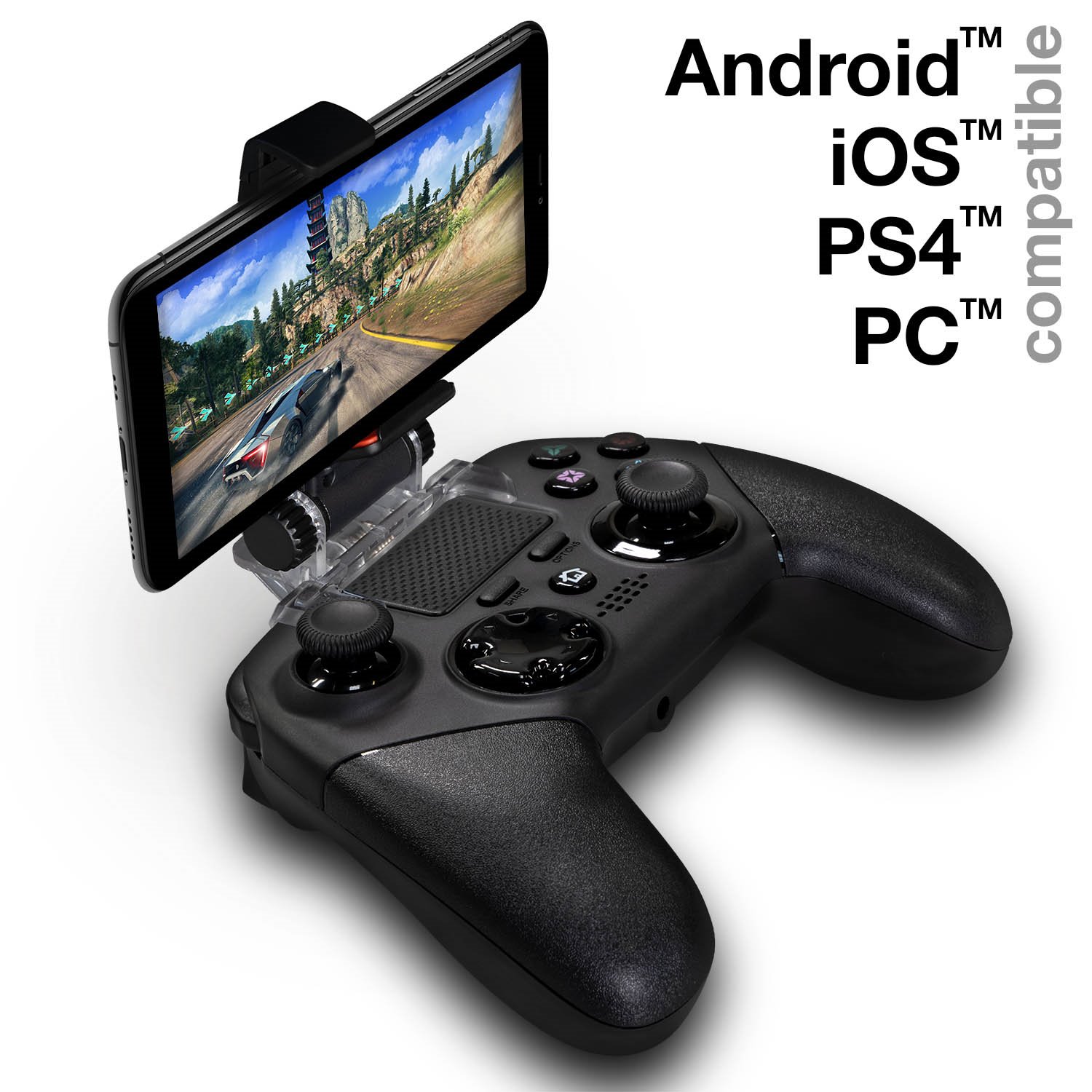 EVOLVEO Ptero 4PS, vezeték nélküli gamepad PC-hez, PlayStation 4-hez, iOS-hez és Android-hoz