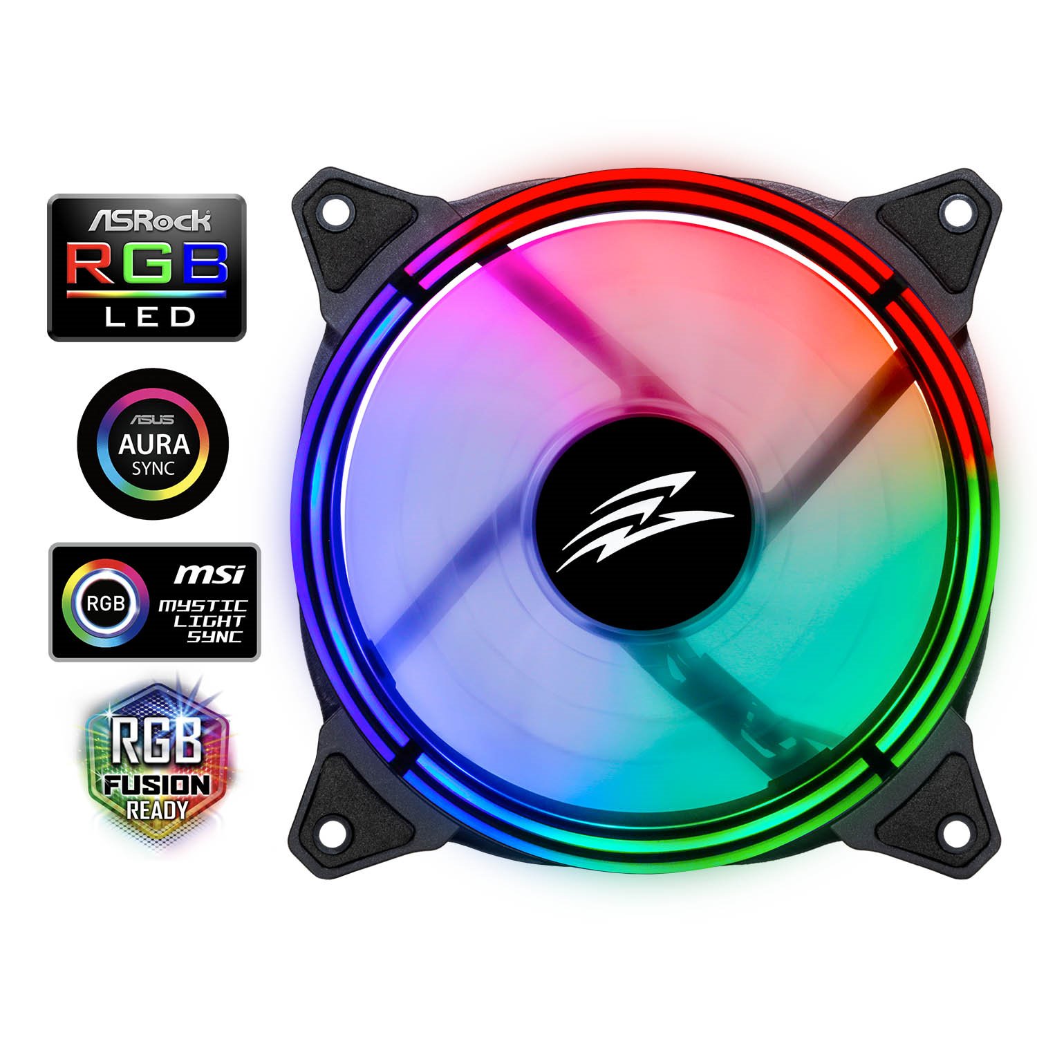 EVOLVEO 12RS ventilátor 120mm, ARGB ring, master