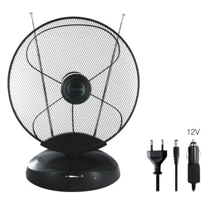 EVOLVEO Xany 4, 230/12V, antenă de interior activă FM/DAB+/DVB-T2, filtru LTE, 4G, 5G