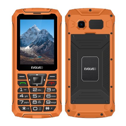 EVOLVEO StrongPhone Z6, telefon impermeabil și rezistent, Dual SIM, portocaliu