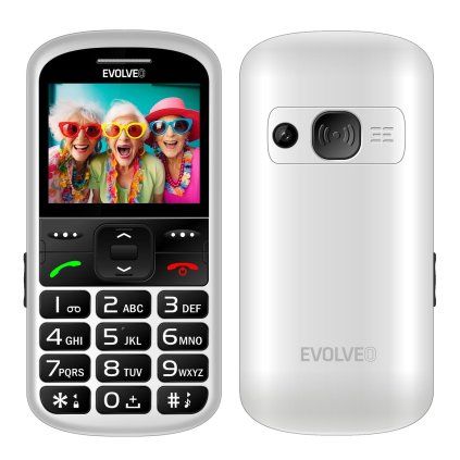 EVOLVEO EasyPhone XS, telefon mobil pentru seniori, alb