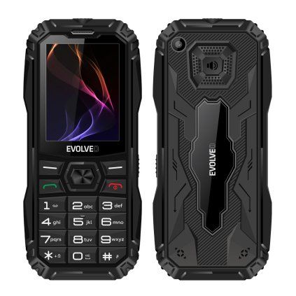 EVOLVEO MaxPhone A1, buton de apăsare telefon Dual SIM, negru