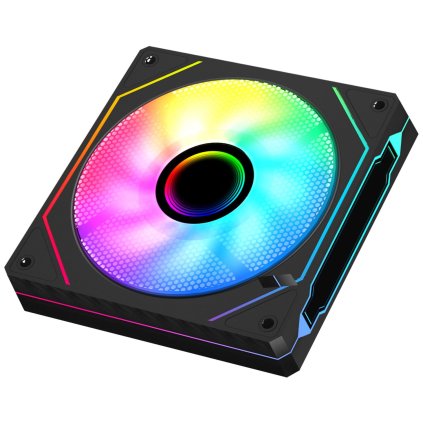 EVOLVEO 120UX-M, ventilator, 120 mm, 4 pini molex, ARGB, master, negru