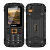 EVOLVEO StrongPhone Q1, telefon Dual SIM rezistent la apă, negru și portocaliu