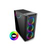 EVOLVEO Ptero Q1, carcasă ATX, 4 ventilatoare ARGB, negru
