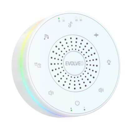 EVOLVEO Nubiloo – spánkový modul s bielym šumom, uspávankami a farebným svetlom pre dobrý spánok