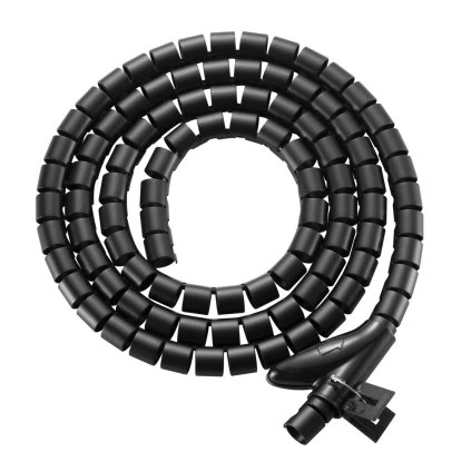 EVOLVEO CableHold, organizér káblov, 2,5 m x 2 cm, samozamykací, čierny