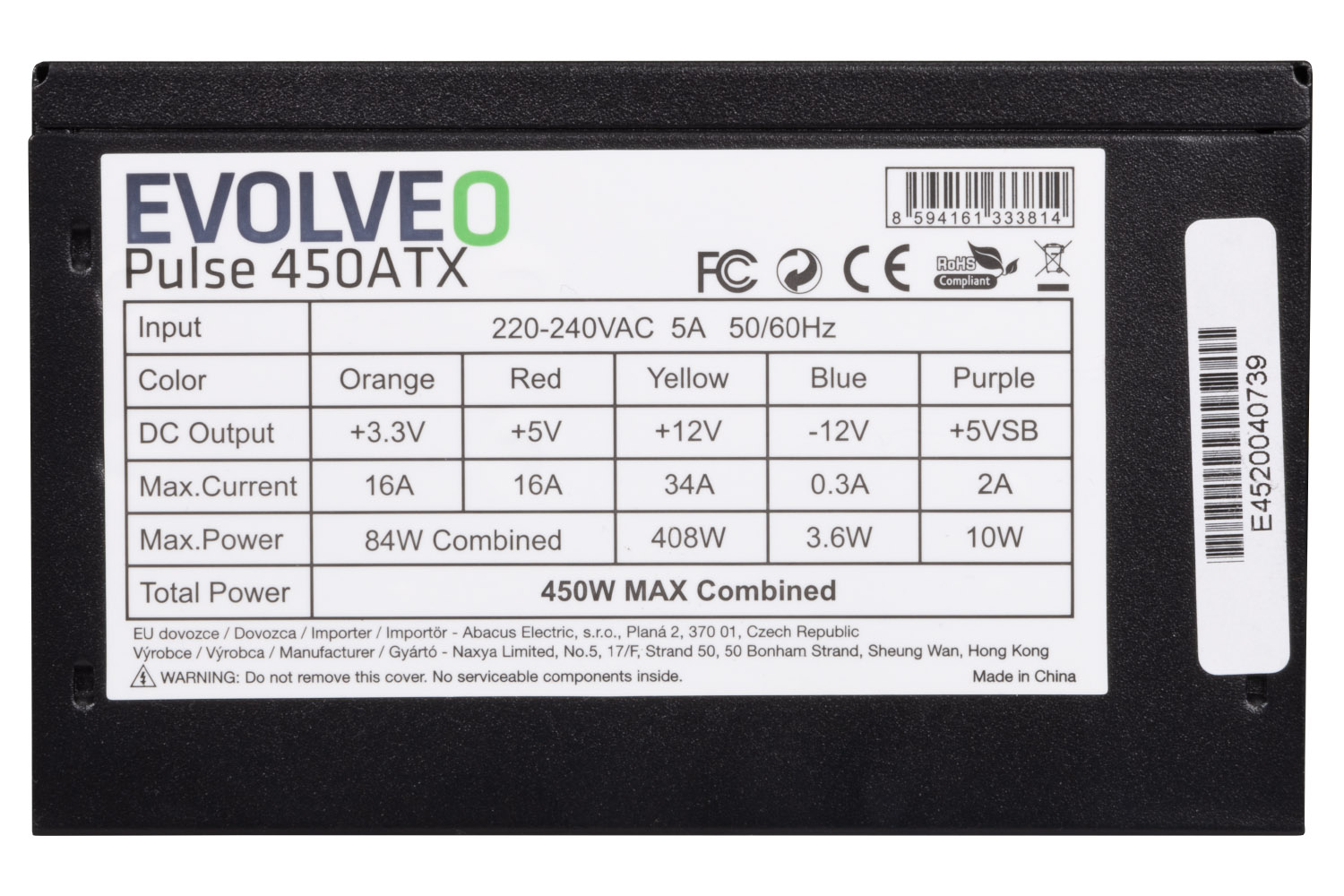 EVOLVEO Pulse 450W EP450PP12B