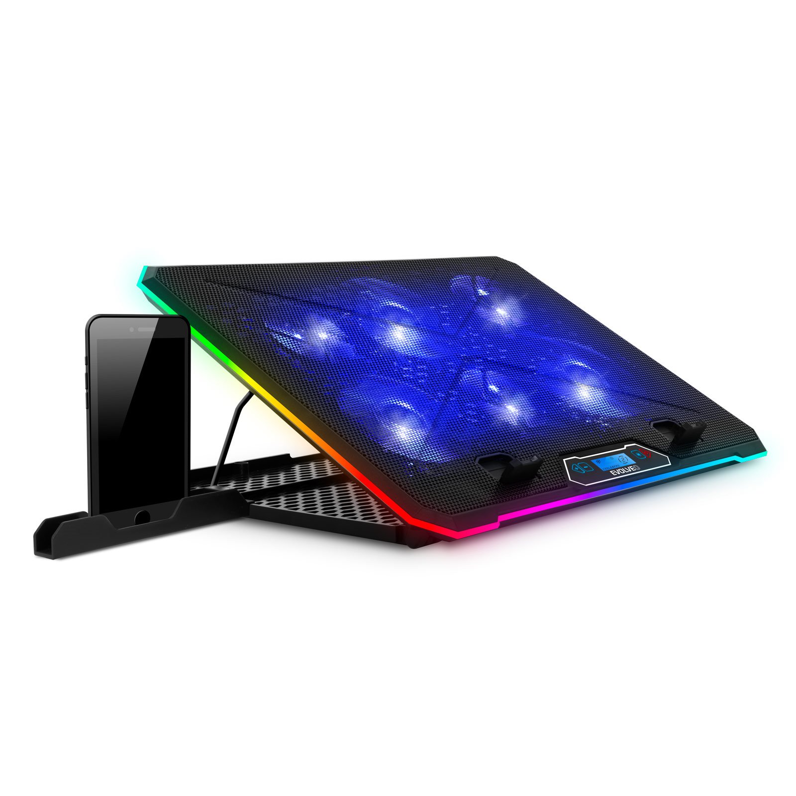 E-shop EVOLVEO Ania 9 RGB, nastaviteľný stojan na notebook