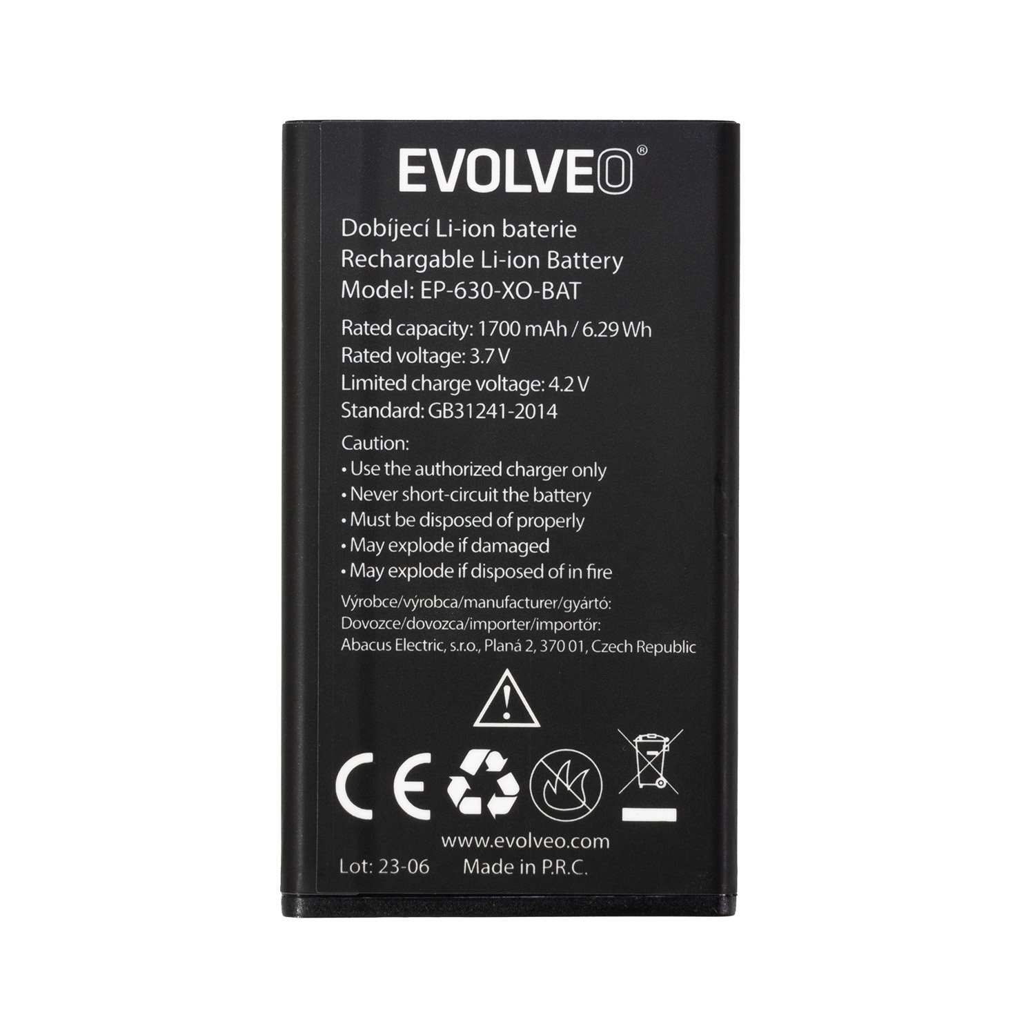 E-shop EVOLVEO originálna batéria 1700 mAh pre EasyPhone XO