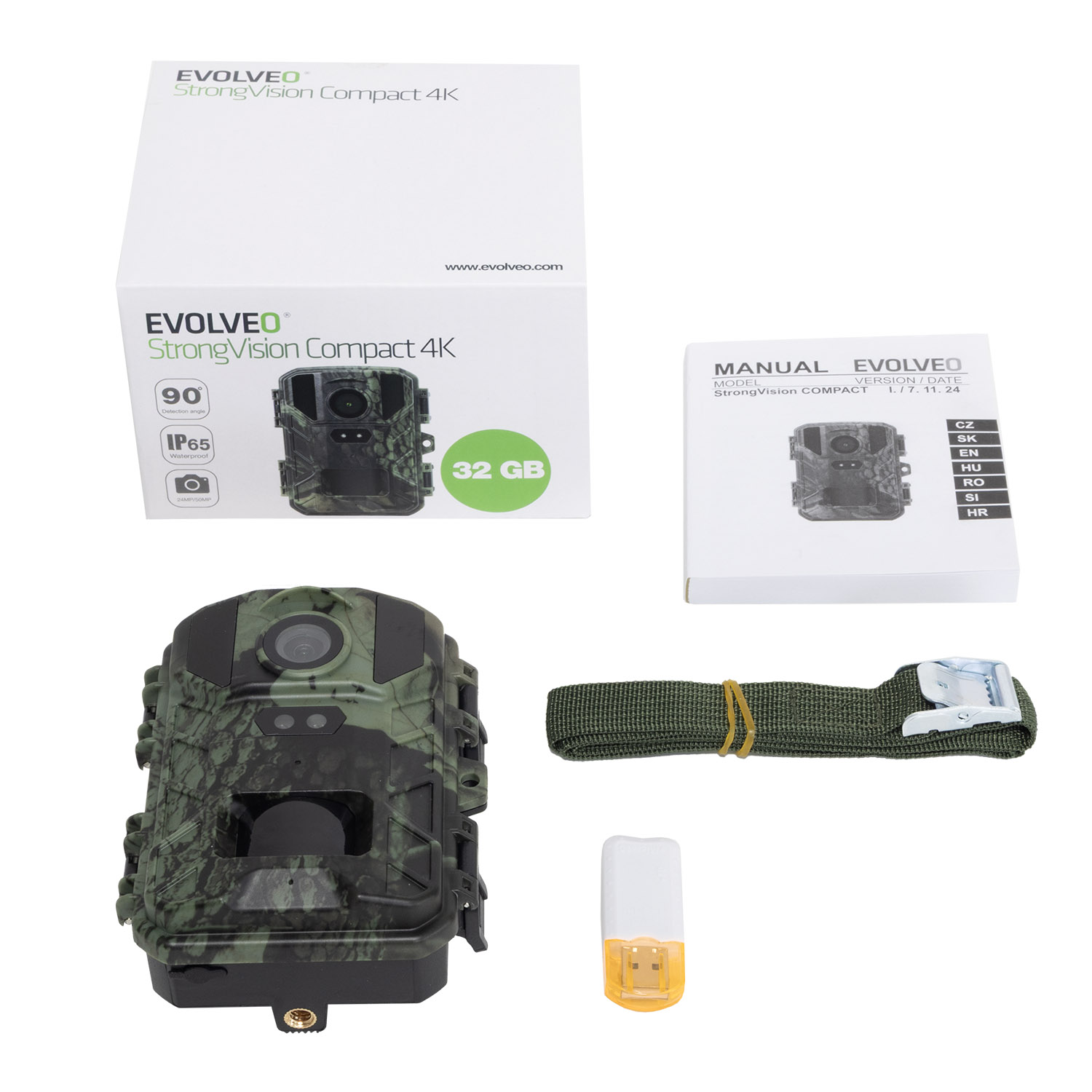 EVOLVEO StrongVision Compact 4K, fotopasca/časozberná kamera 32 GB