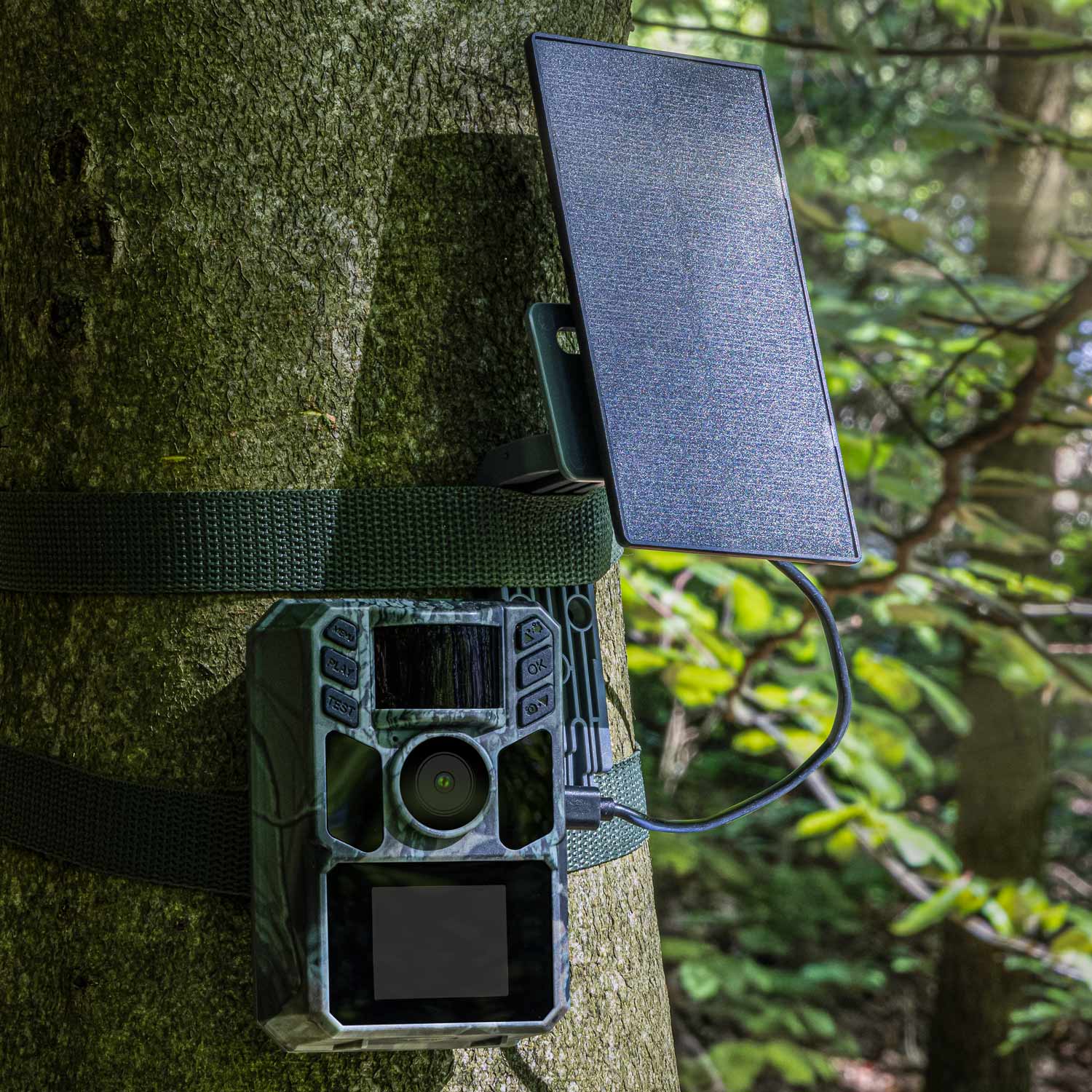 EVOLVEO StrongVision Solar A, fotopasca so solárnym panelom