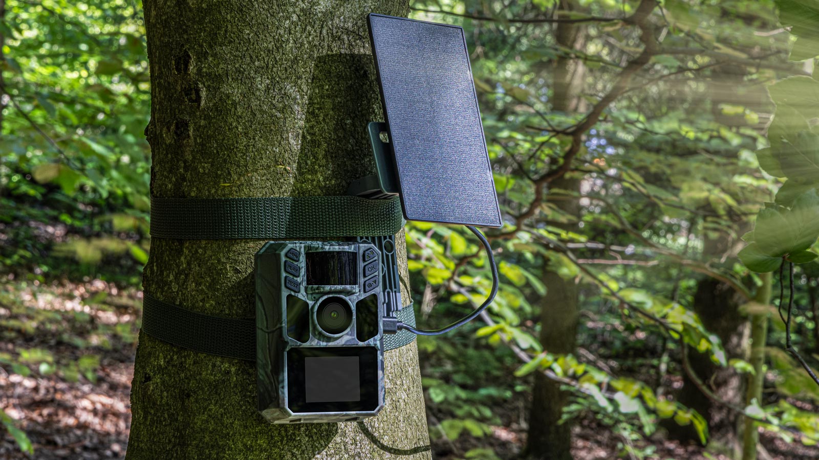 EVOLVEO StrongVision Solar A, fotopasca so solárnym panelom