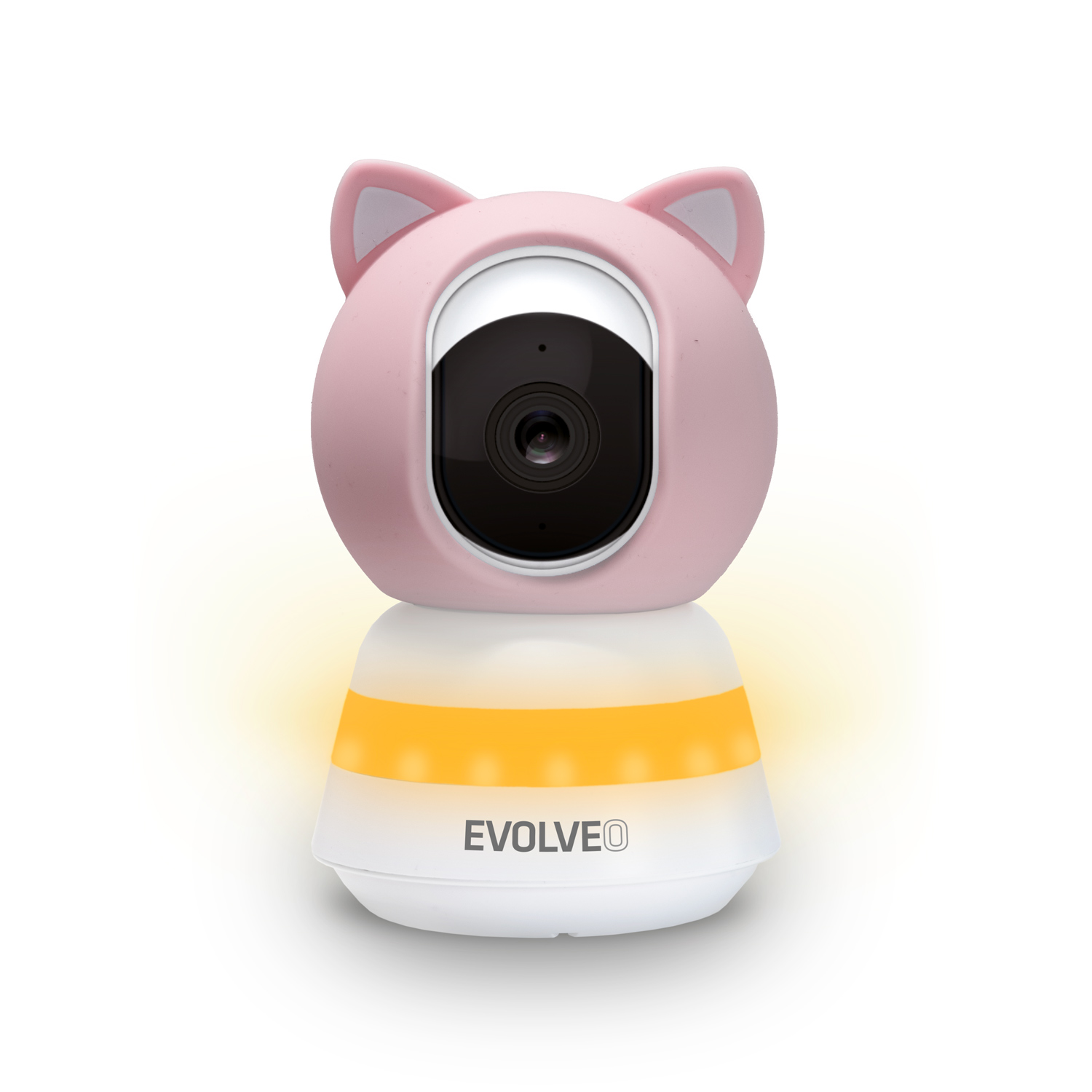EVOLVEO Baby Monitor LUX- Inteligentný 360° video monitor s nočným videním, detekciou plaču a pohybu, ružový
