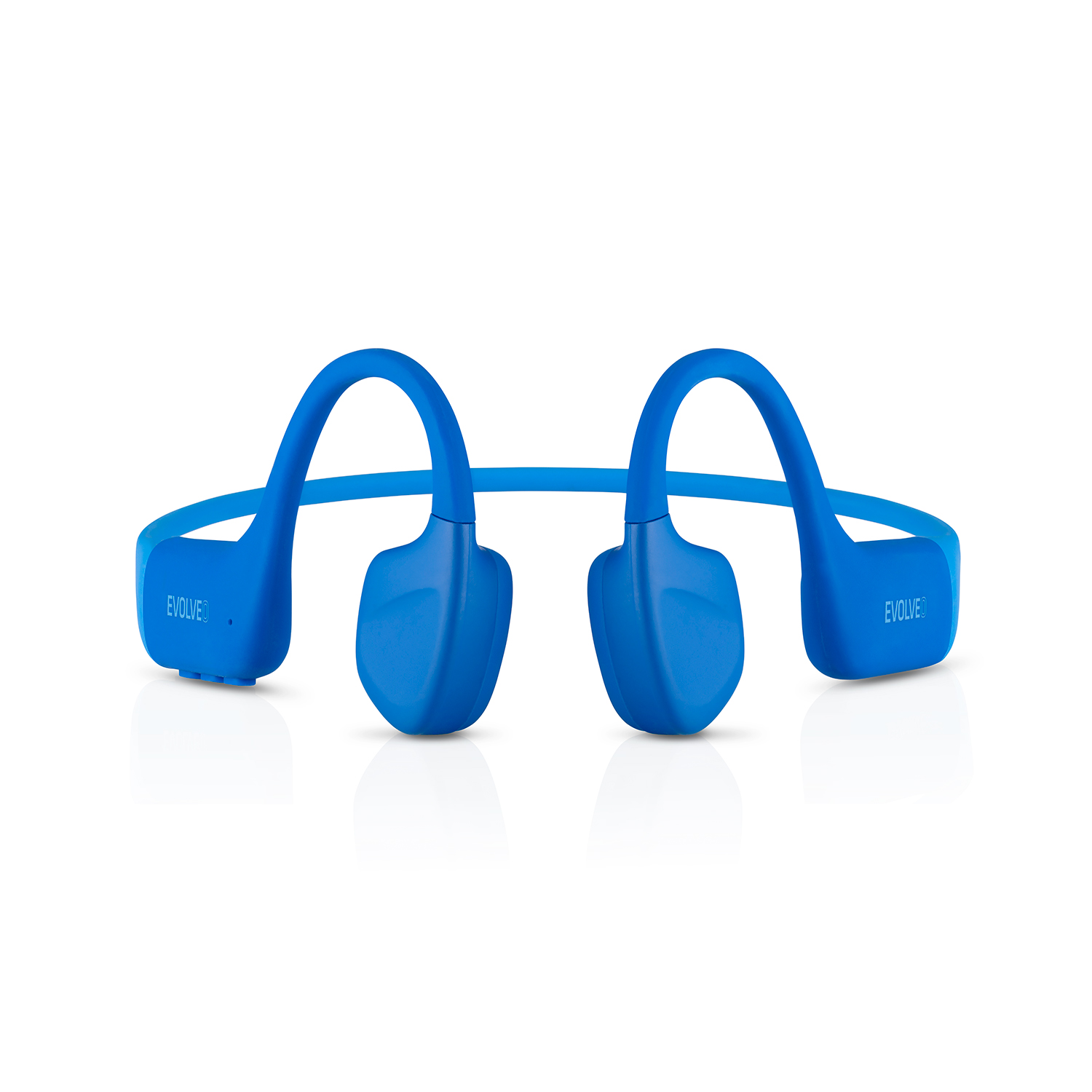 EVOLVEO BoneMax, bezdrôtové slúchadlá na lícne kosti, MP3 32 GB, IPX8, modré