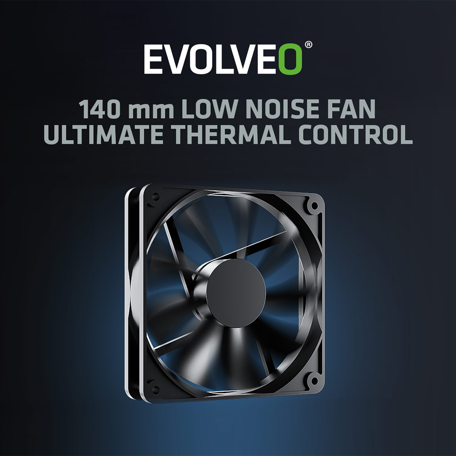EVOLVEO G1200 1200 W, 80+ GOLD, ATX 3.1, aPFC, ventilátor 140 mm, 3-ročná záruka, čierny