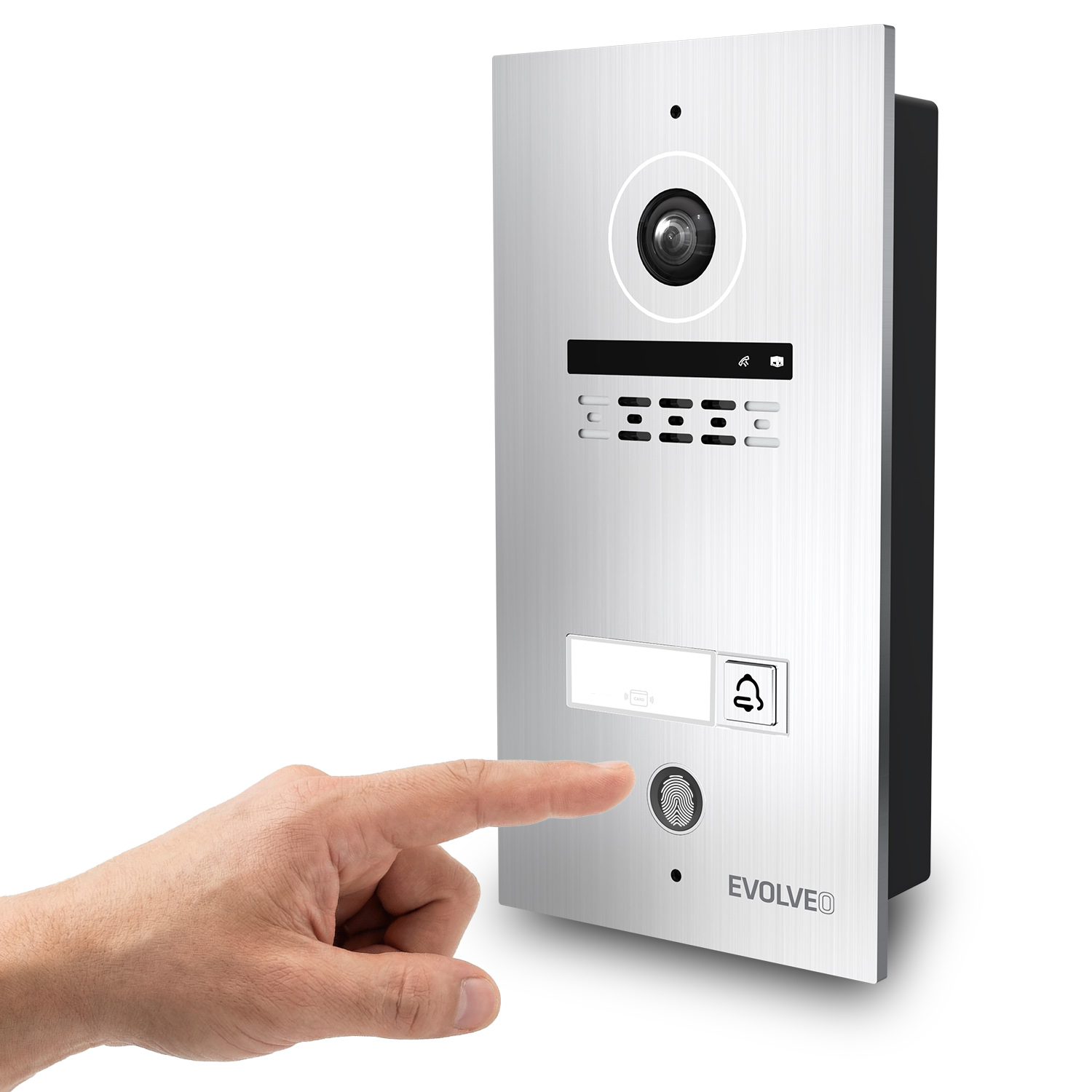 EVOLVEO DoorPhone ID-1, 2-vodičový videovrátnik s RFID, rozpoznávaním odtlačkov prstov a podporou kamery ONVIF