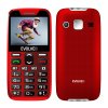 EVOLVEO EasyPhone XR, mobilný telefón pre seniorov s nabíjacím stojanom, červený