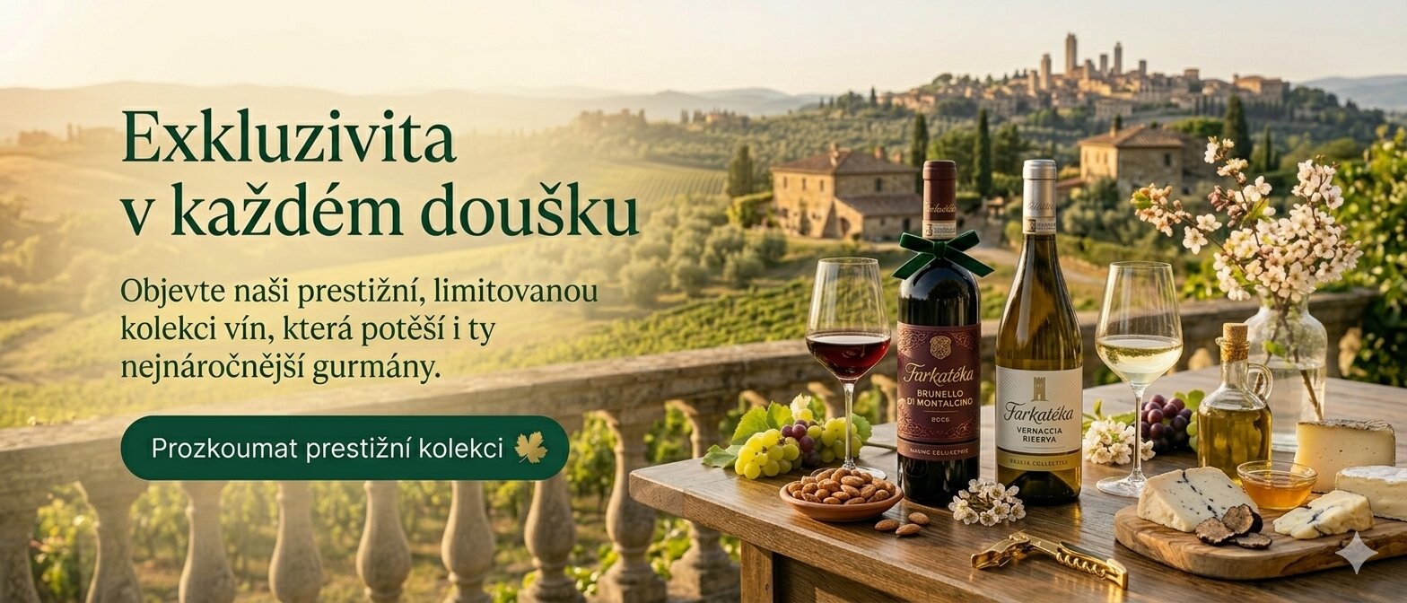 Objevte exkluzivní a prémiová vína z prestižních vinařských oblastí ve vinotéce Farkatéka.