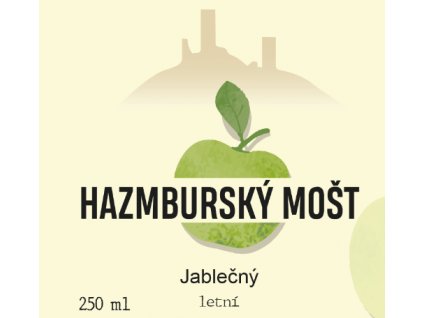 Hazmburský mošt Jablečný s dužinou LETNÍ