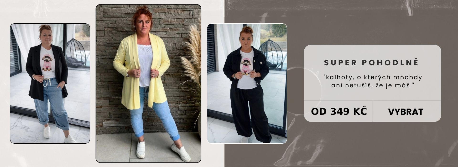 Maximálně pohodlné kalhoty pro všechny