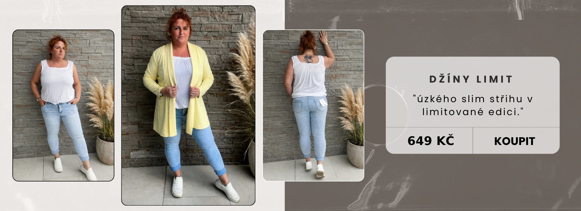 Džíny úzkého slim střihu v limitované edici