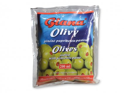 Olivy plnené paprikou 200g