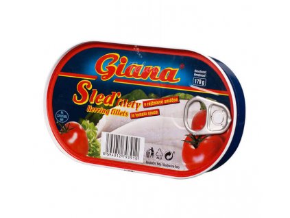 Sleďové filety rajčiny 170g