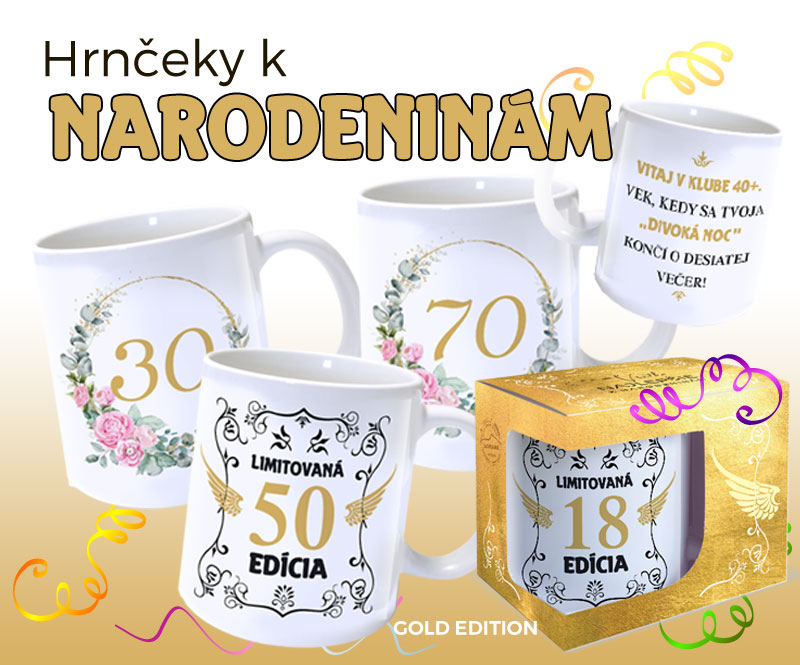Hrnčeky k narodeninám
