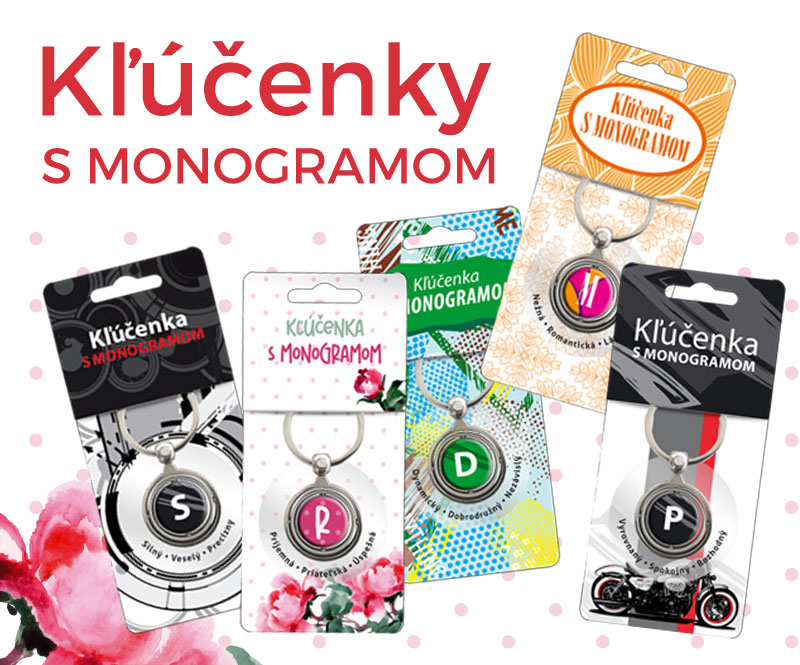 Kľúčenky s monogramom