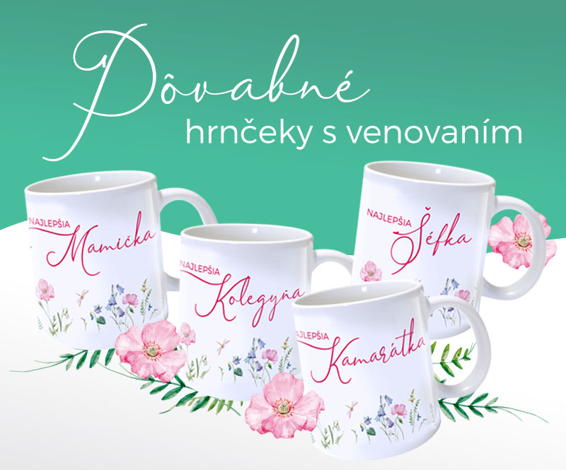 Pôvabné hrnčeky s venovaním