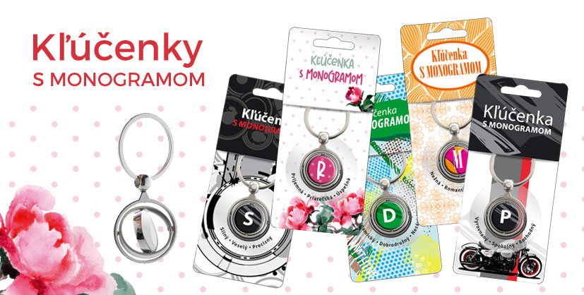 Kľúčenky s monogramom