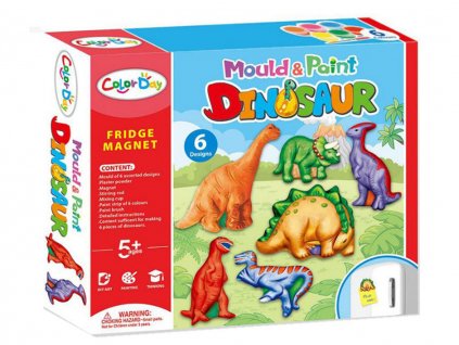 Magnetky na maľovanie - Dino