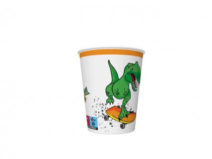Poháriky 250ml - 8ks - Dino