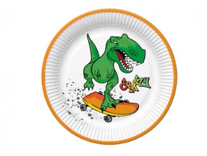 Veľké tanieriky - 8ks - Dino