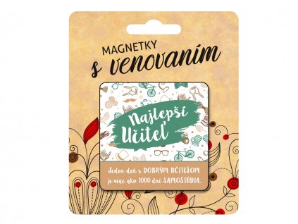 Magnetka s venovaním pre UČITEĽA