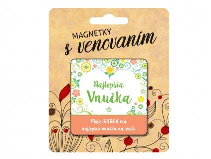 20366 magnetka s venovanim pre vnucku