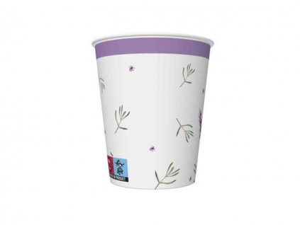 Poháriky 250ml - 8ks - Levanduľa