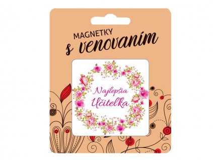 Magnetka s venovaním pre UČITEĽKU