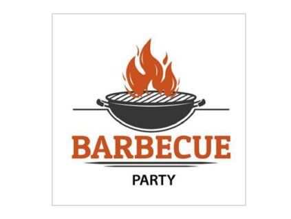 28647 servitky barbecue party