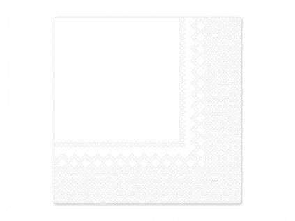 28761 servitky biele 33x33cm 50ks
