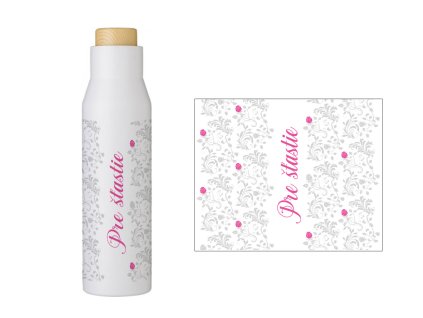 Termoska ORIGIN  sivé ruže pre ŠŤASTIE