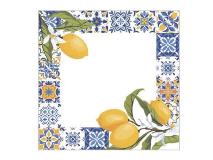 Servítky Citróny a ornament